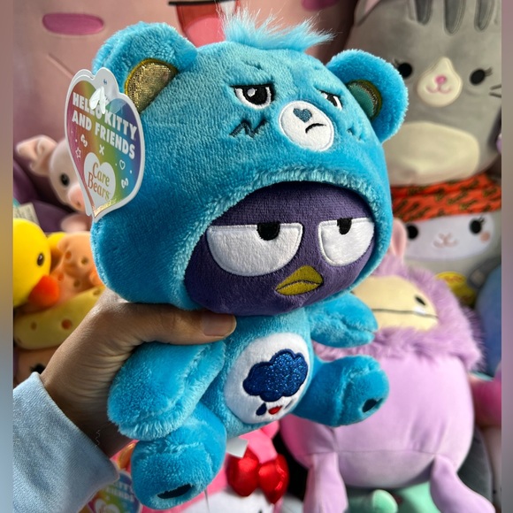 NWT 8” Badtz Maru in Grumpy Bear Costume Care Bears Hello Kitty Sanrio - Picture 3 of 4